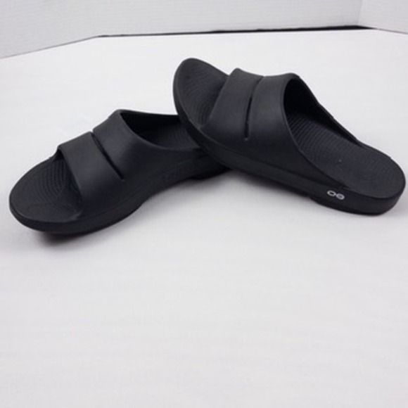 OOFOS Other - Oofos Ooahh Slide Sandals Mens 12 Black Recovery Comfort Slip On Shoes Sport